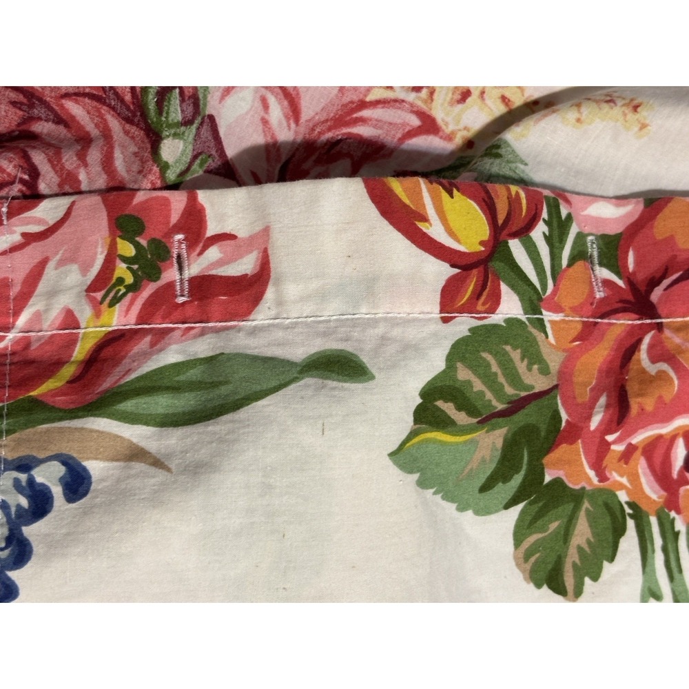Vtg Ralph Lauren Southampton Shower Curtain Beach House Cotton Floral 66" x 70" - Picture 4 of 7